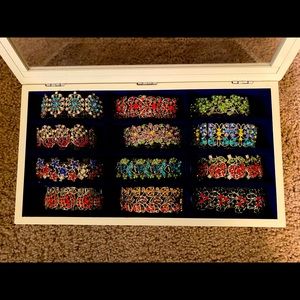 Like New, Barely Worn Womens Charm Bracelet Set w/Jewelry Box